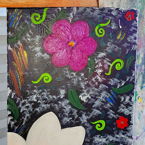 UNFRAMED Handmade Floral Art by Me. - Picture 2 of 5